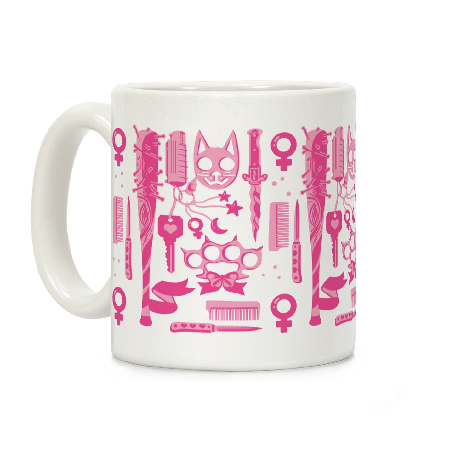 Feminist Fighter Arsenal Pink Coffee Mug