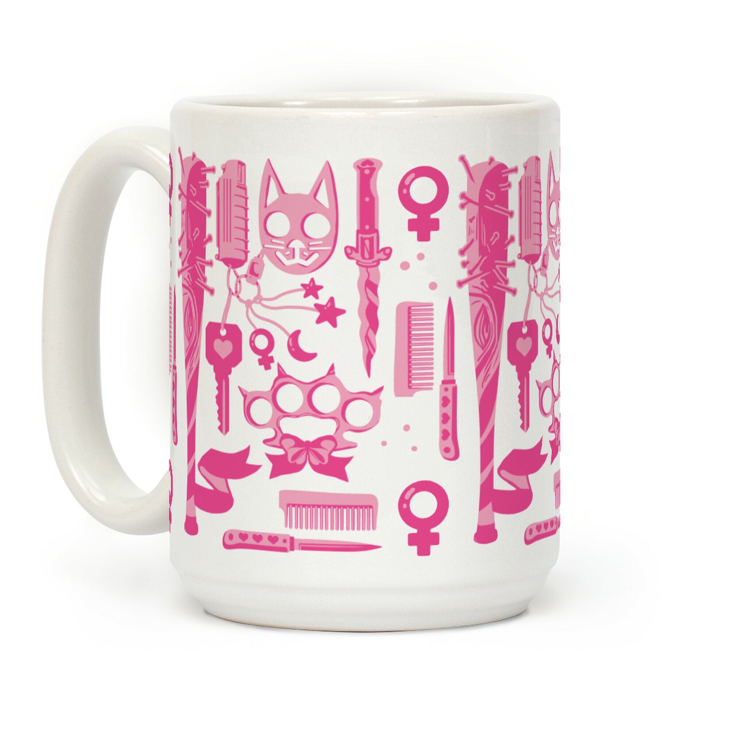 Feminist Fighter Arsenal Pink Coffee Mug
