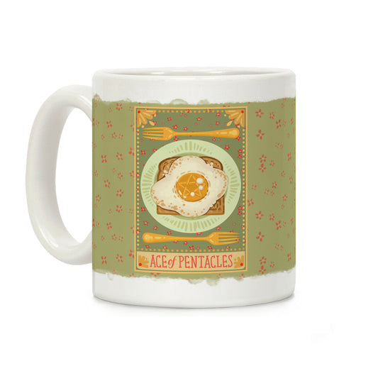 Tarot Card: The Egg Of Pentacles Coffee Mug