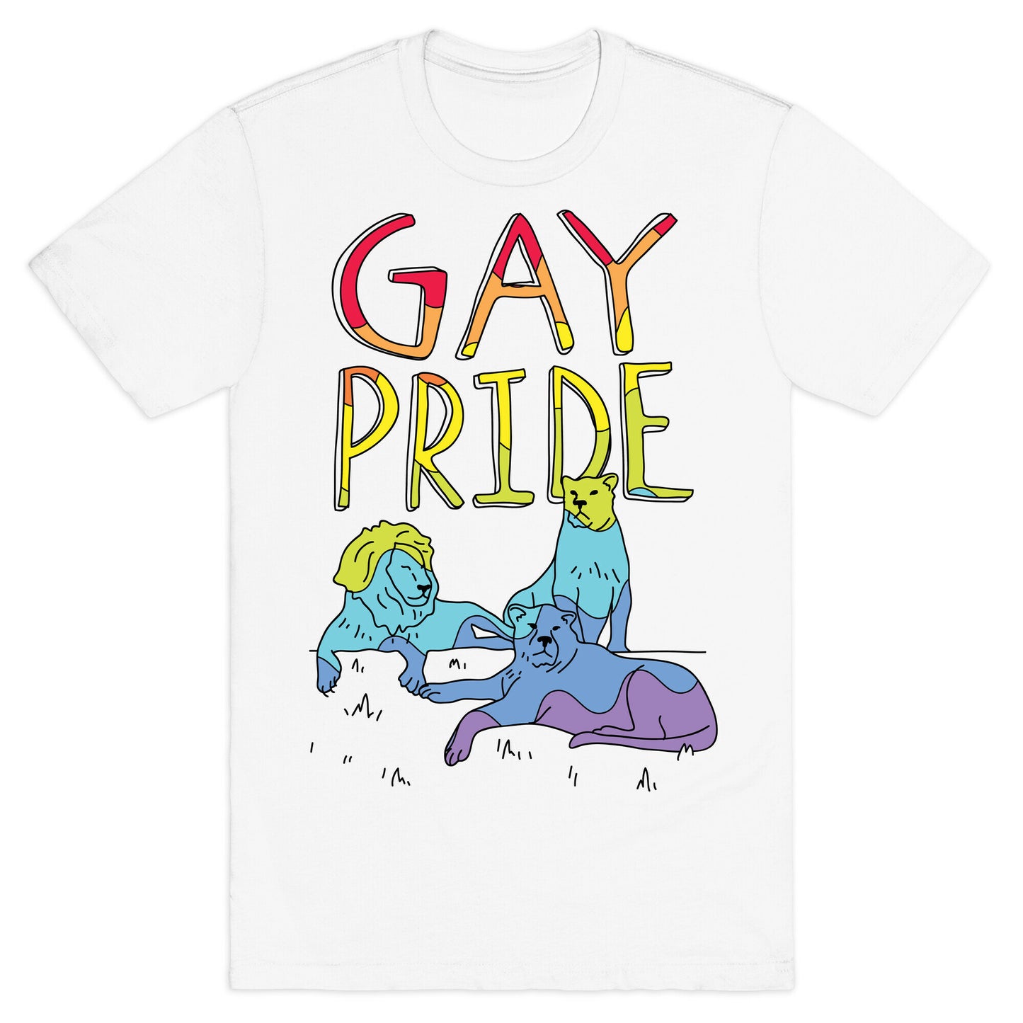 Gay Pride Of Lions T-Shirt