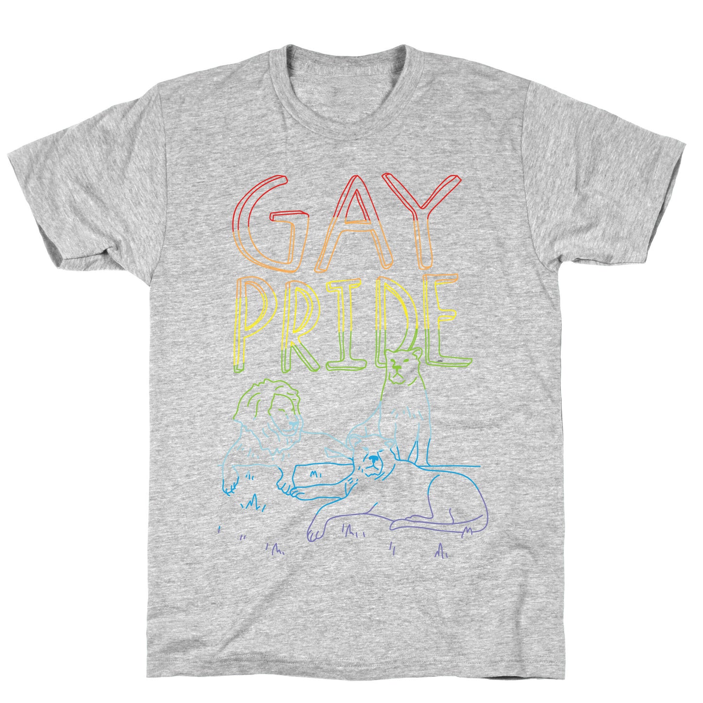 Gay Pride Of Lions T-Shirt