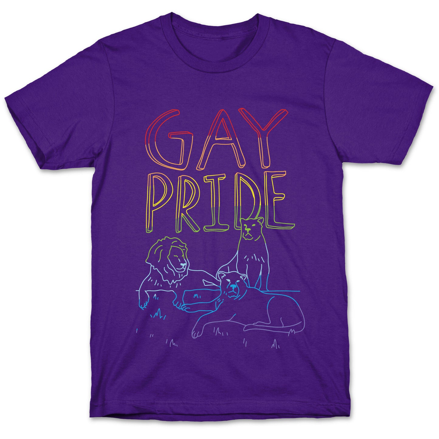 Gay Pride Of Lions T-Shirt