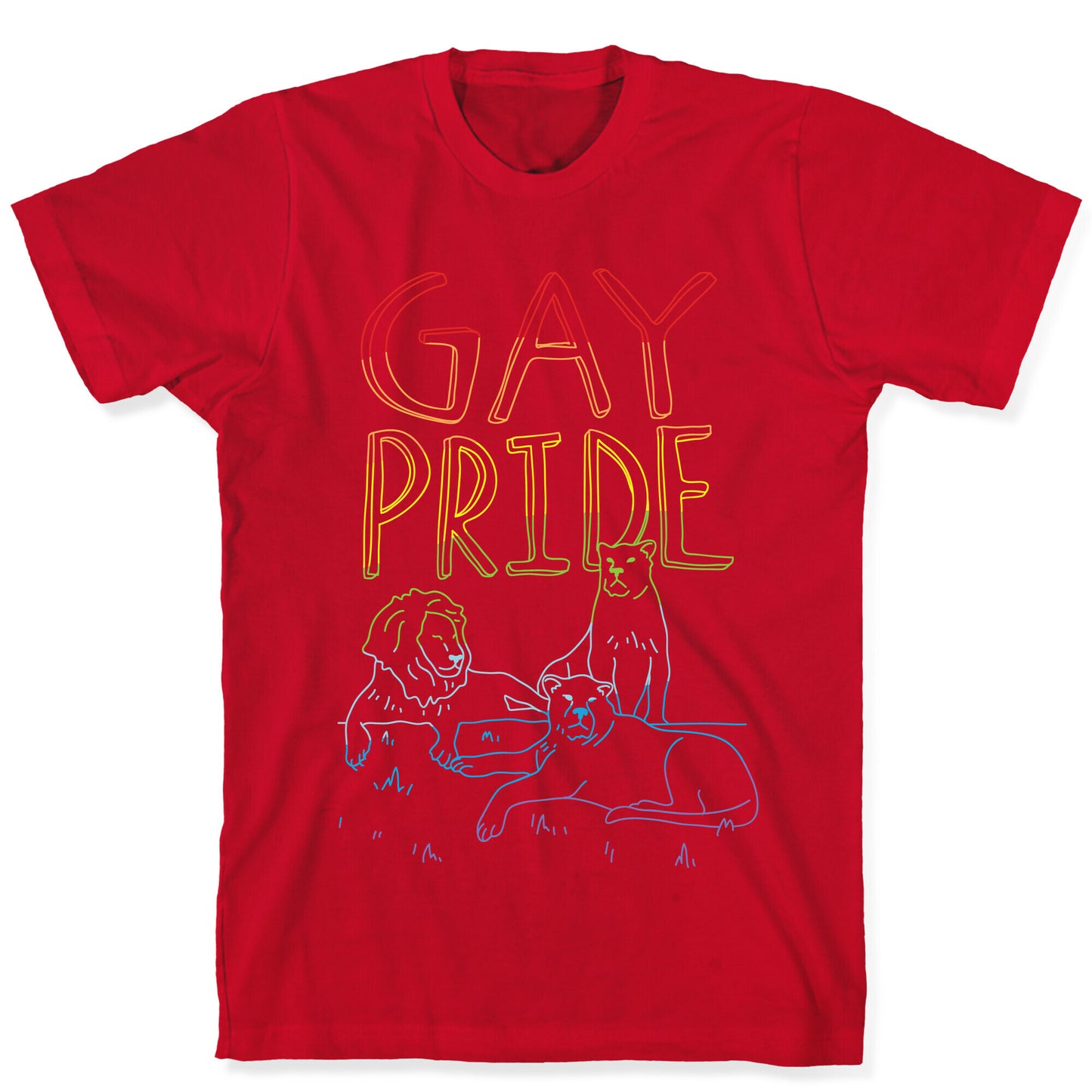 Gay Pride Of Lions T-Shirt