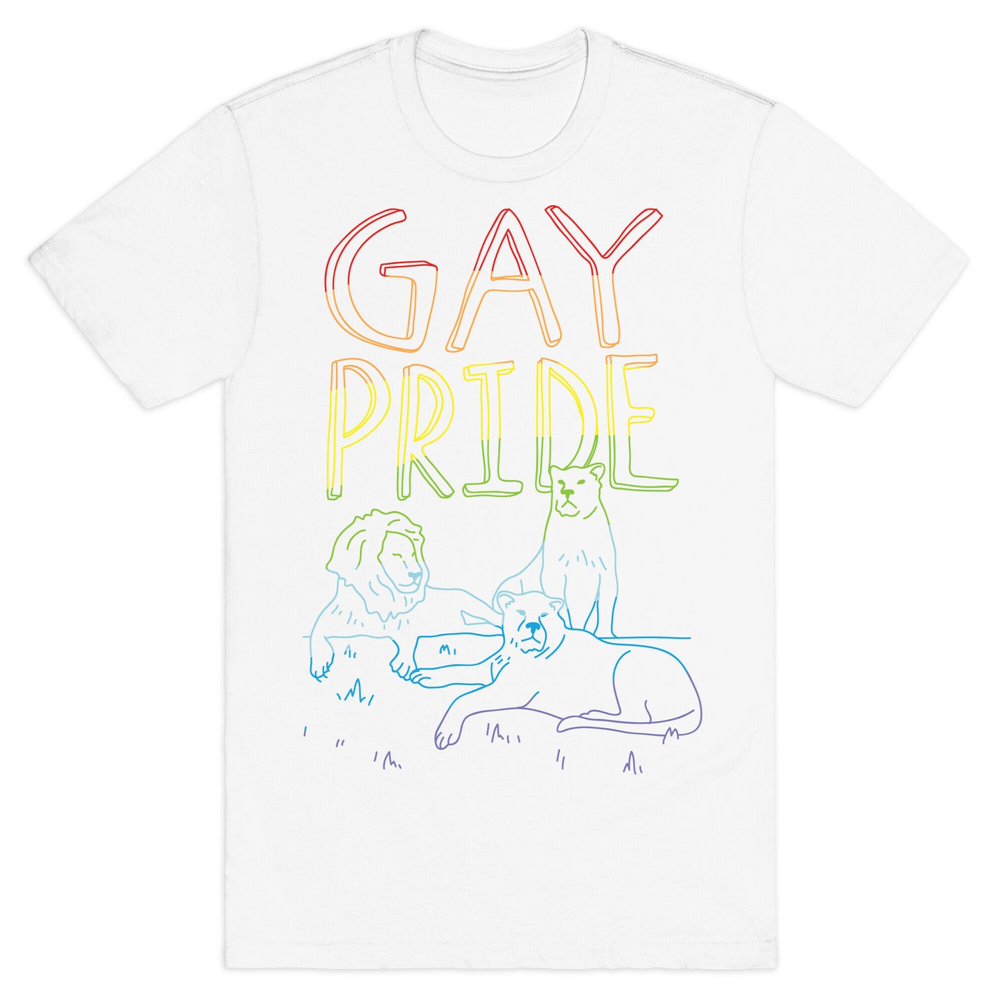 Gay Pride Of Lions T-Shirt