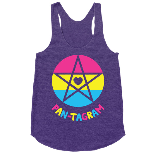 Pan-tagram (Pansexual Pentagram) Racerback Tank