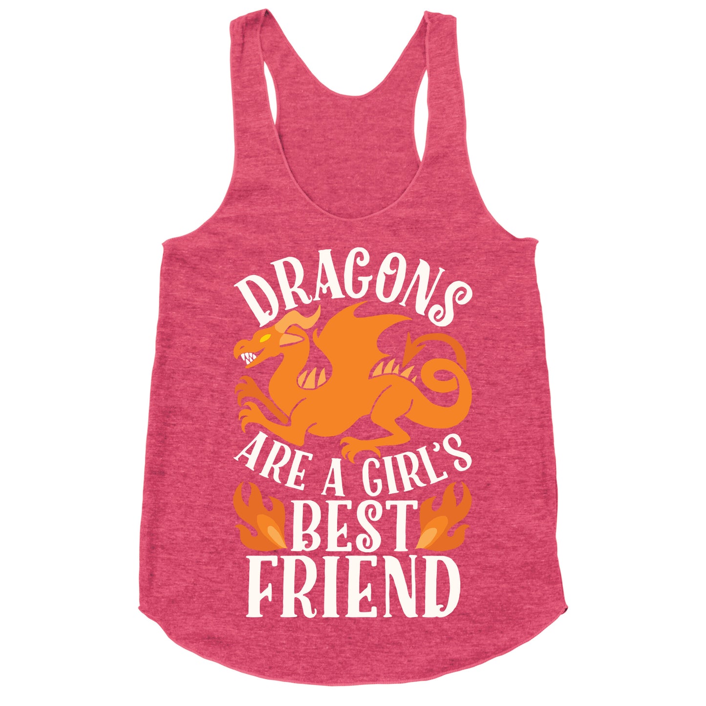 Dragons Are A Girl's Best Friend Racerback Tank