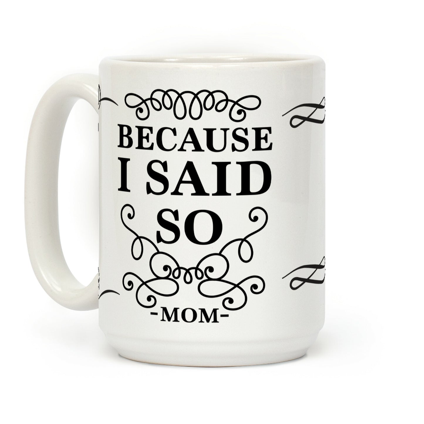Because I Said So (Black) Coffee Mug