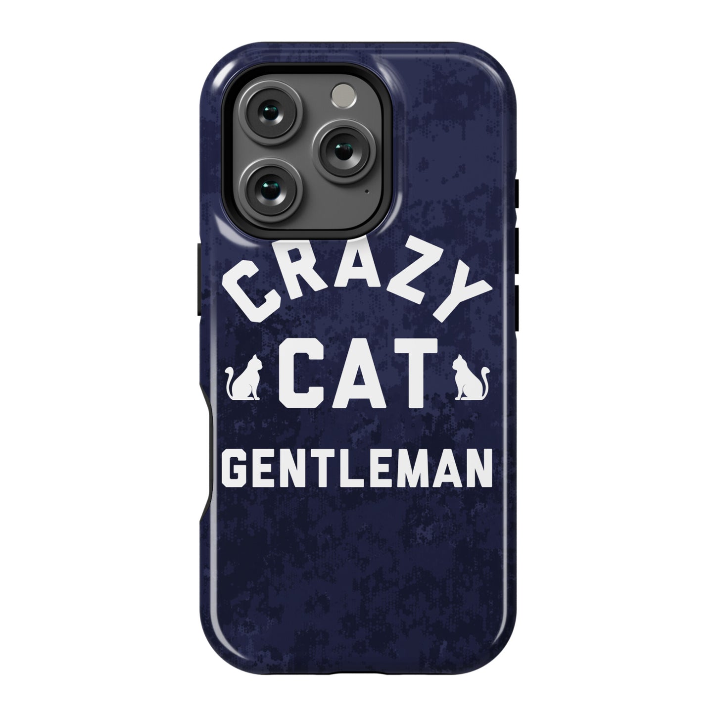 Crazy Cat Gentleman Phone Case