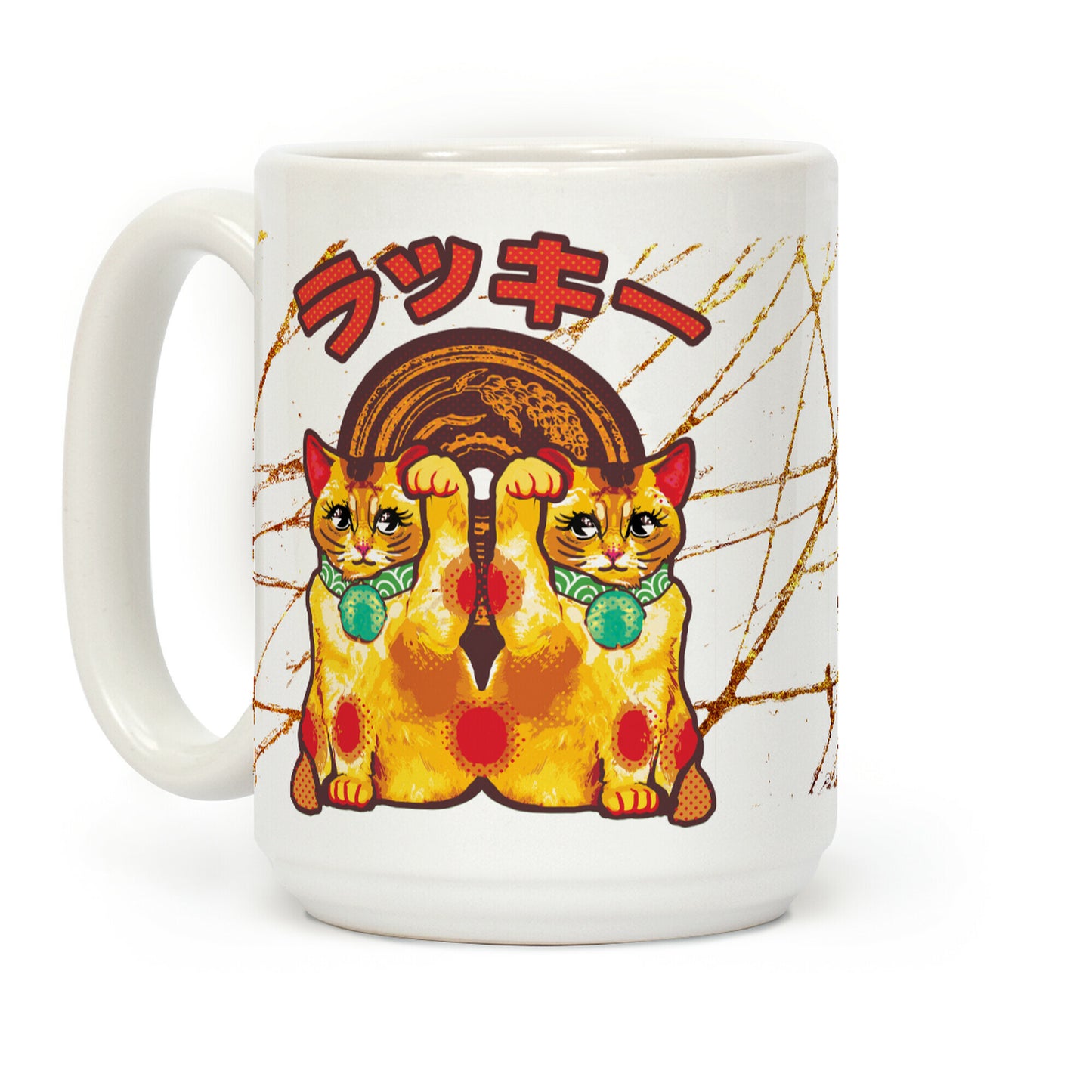 Lucky Cat Pop Art Coffee Mug