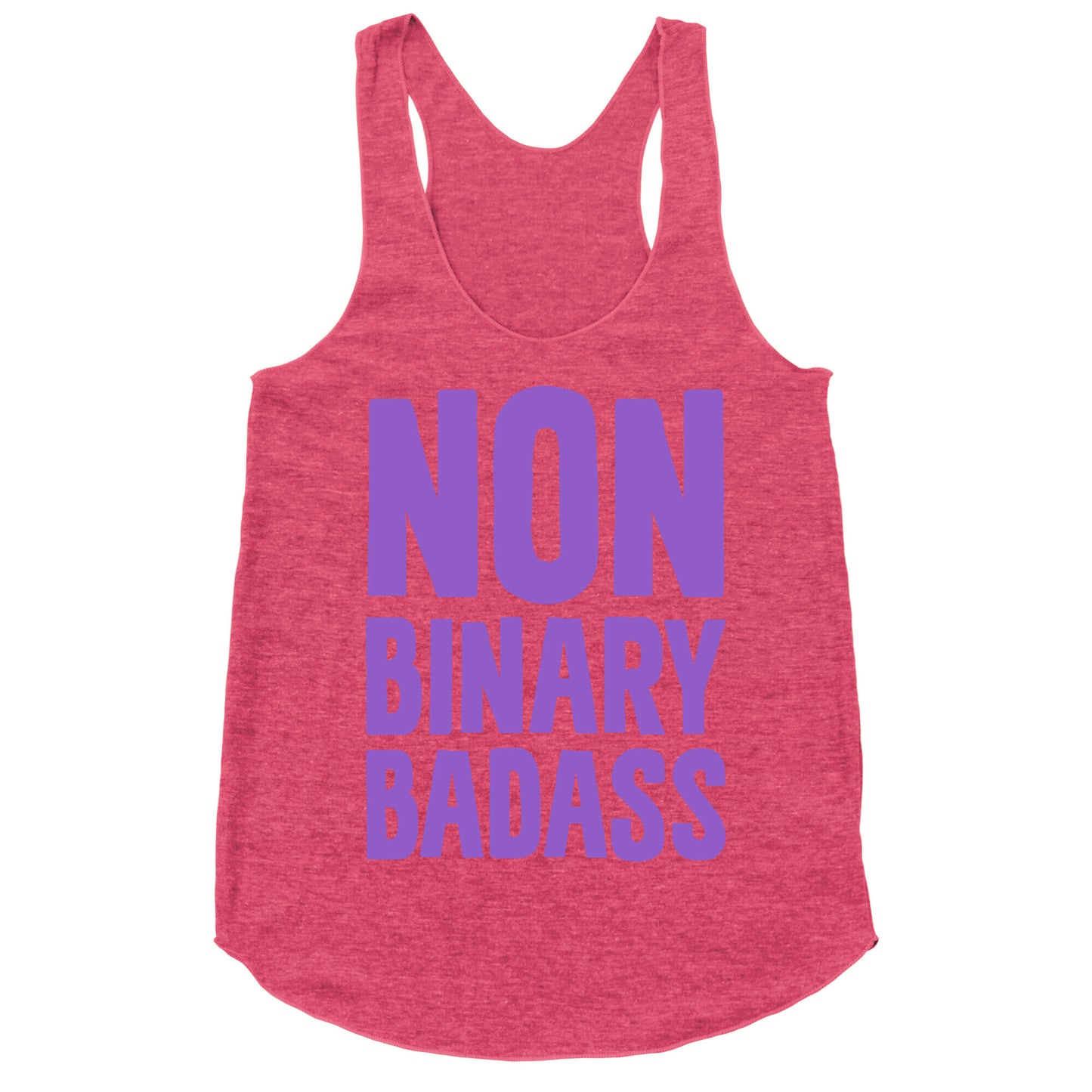 Non Binary Badass Racerback Tank