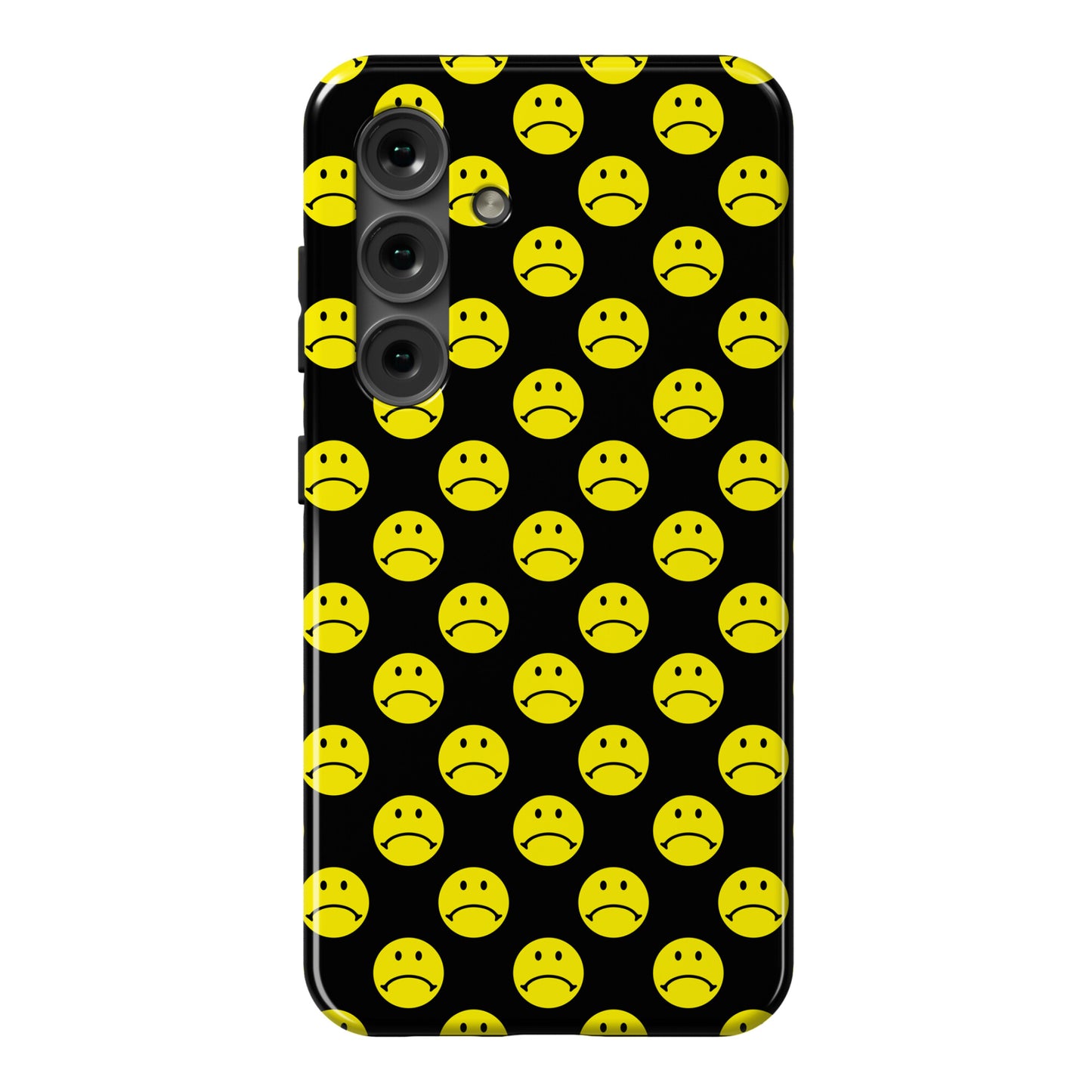 Sad Smiley Face Pattern Phone Case