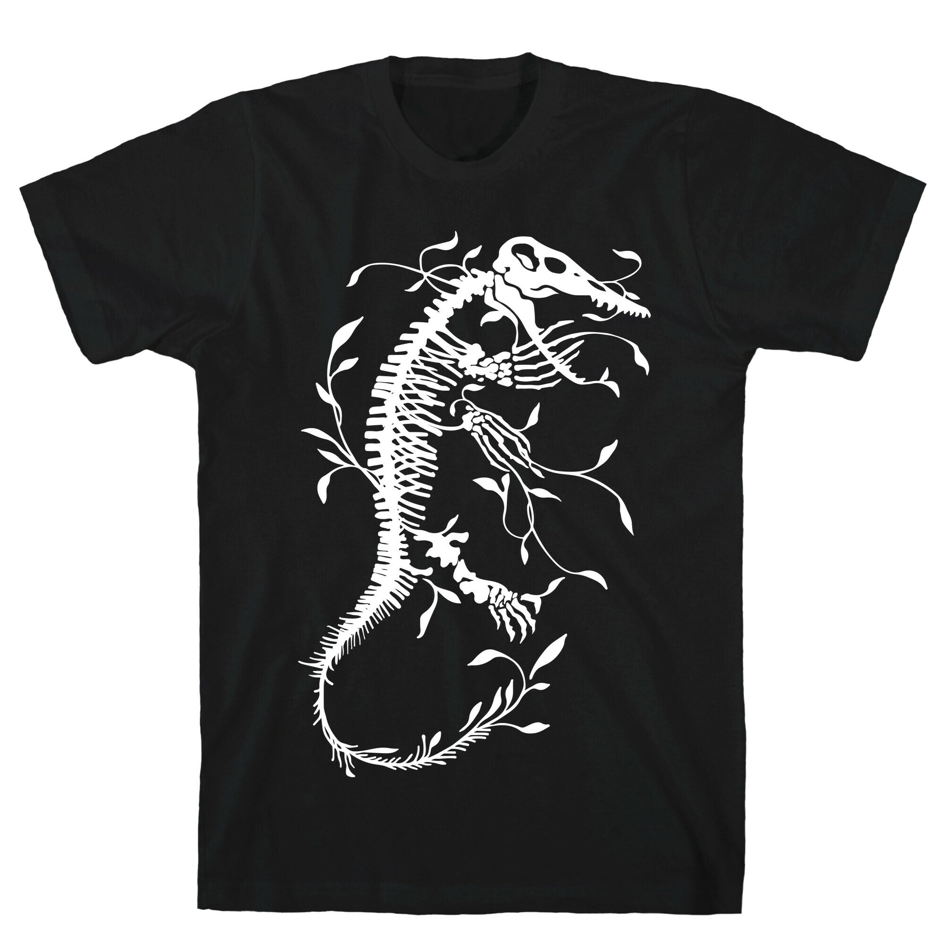 Floral Dinosaur Mosasaur T-Shirt