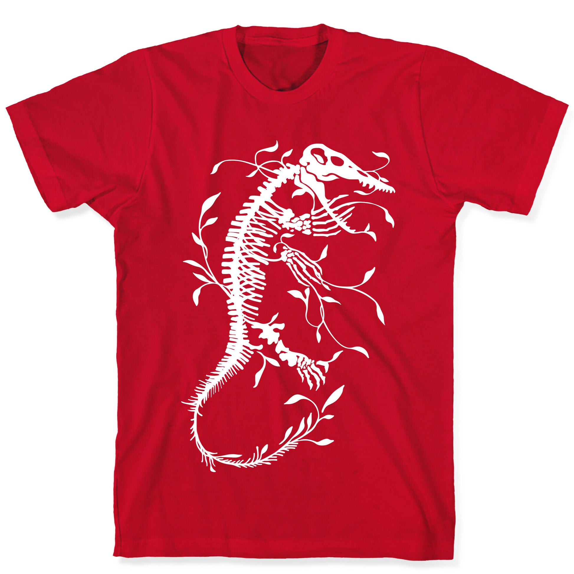 Floral Dinosaur Mosasaur T-Shirt