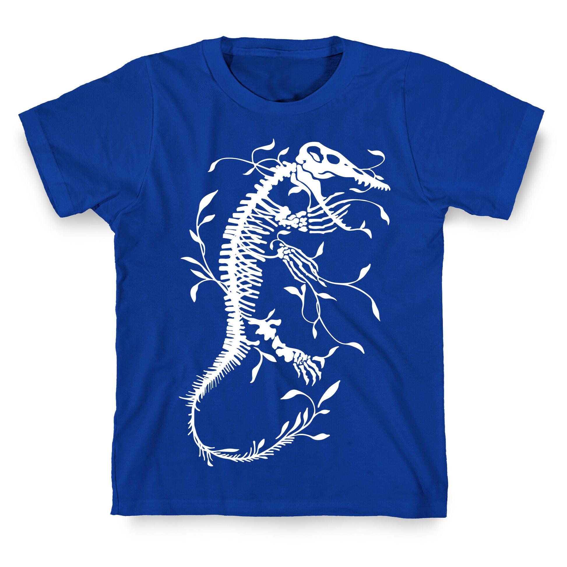 Floral Dinosaur Mosasaur T-Shirt