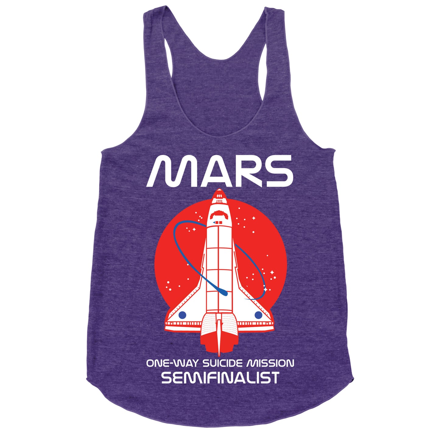 Mars One Way Mission Racerback Tank