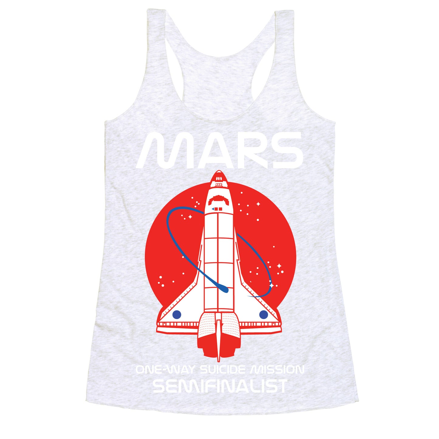 Mars One Way Mission Racerback Tank