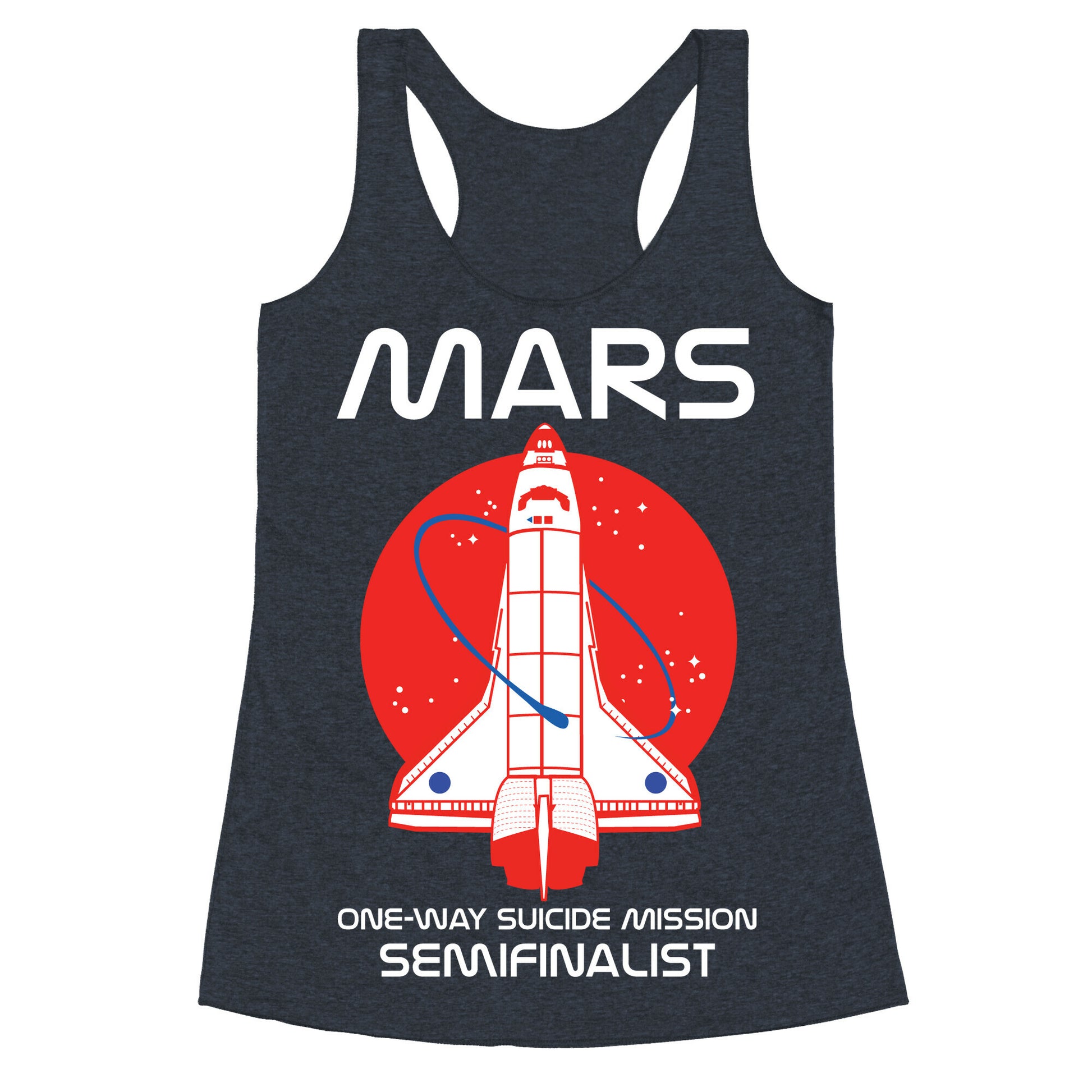 Mars One Way Mission Racerback Tank
