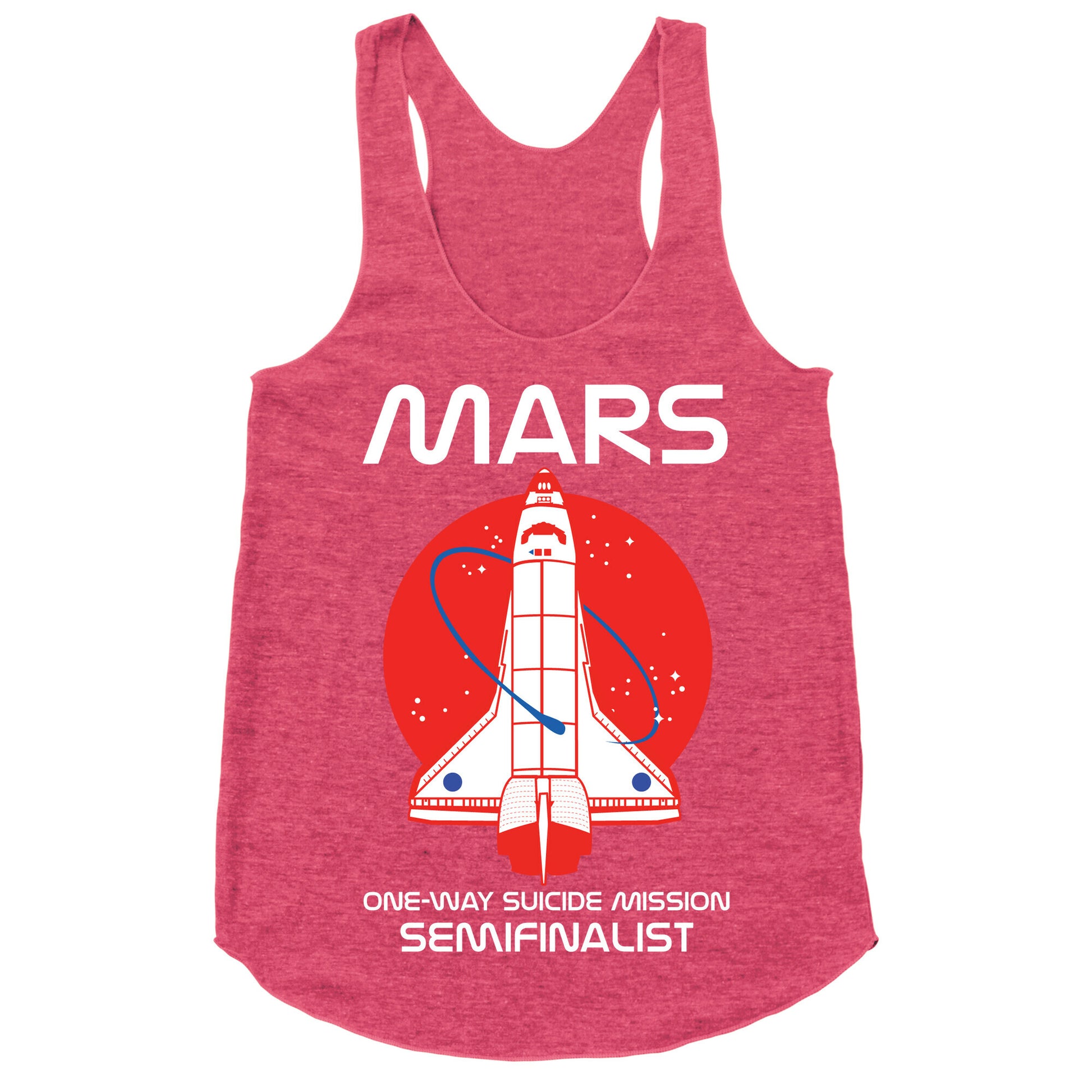 Mars One Way Mission Racerback Tank