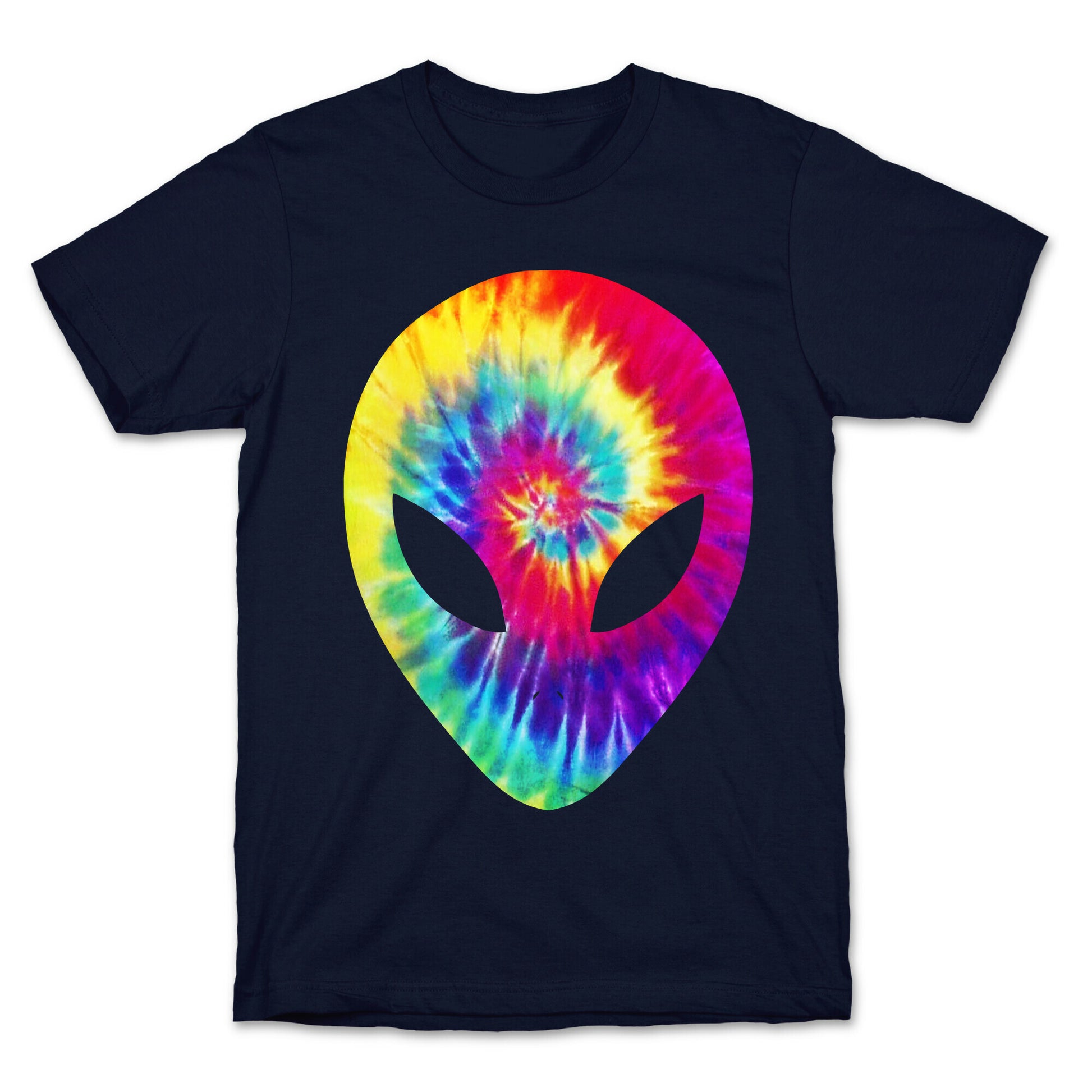 Tie Dye Alien Head T-Shirt