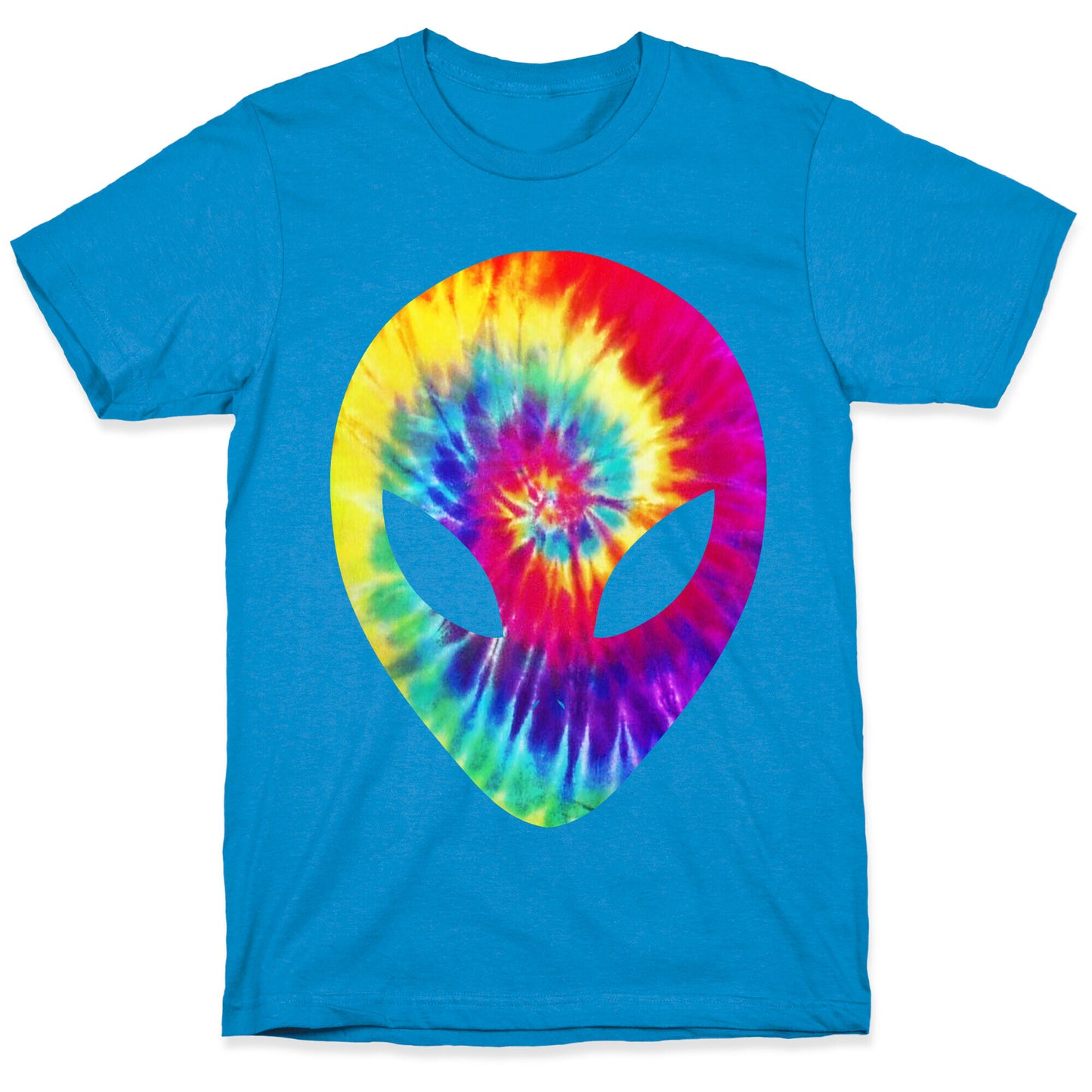 Tie Dye Alien Head T-Shirt