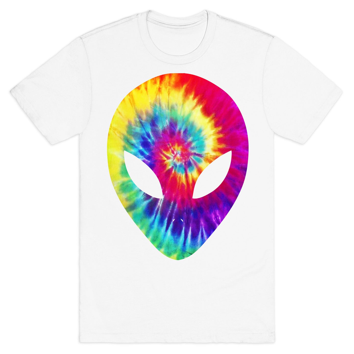 Tie Dye Alien Head T-Shirt