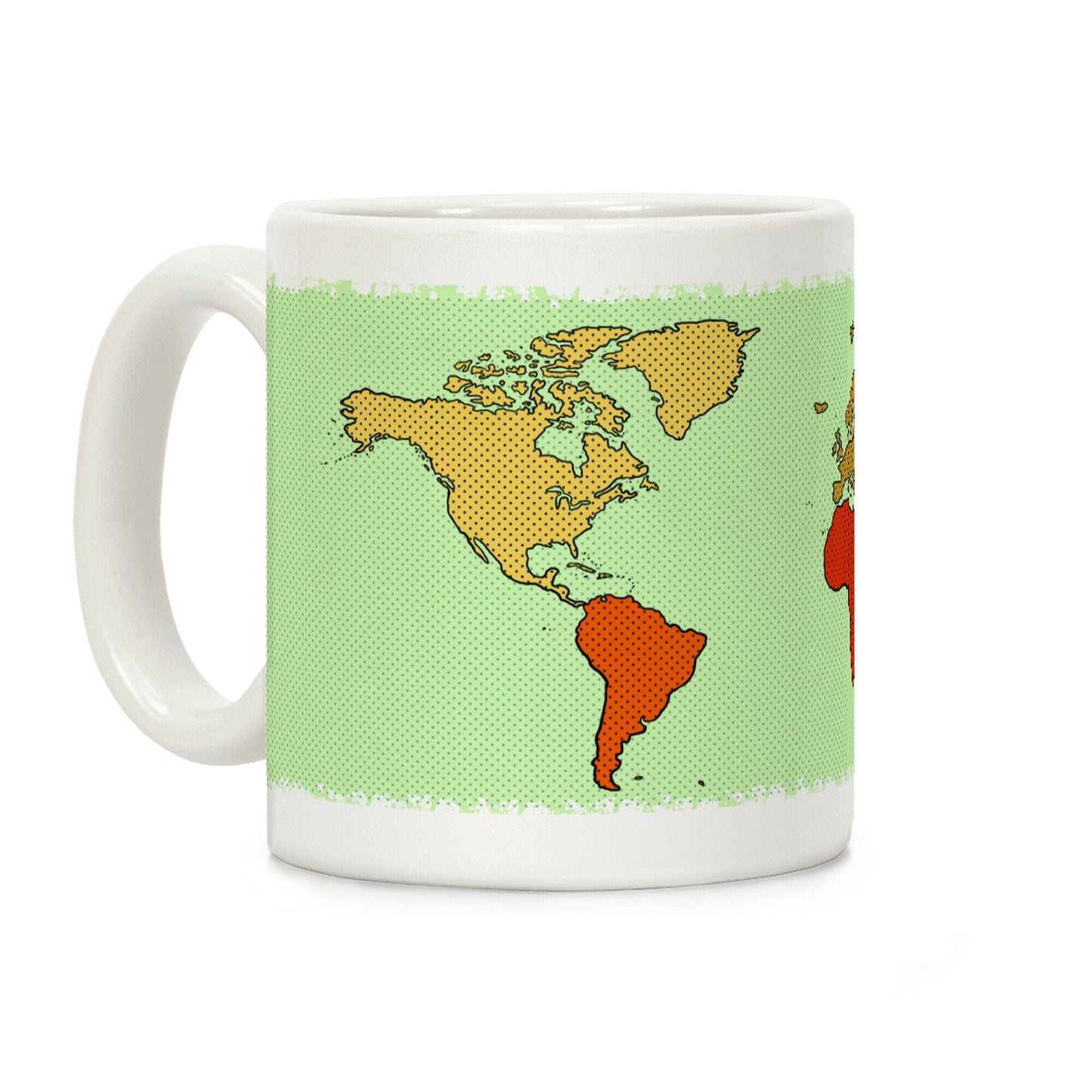 Wanderlust World Map Coffee Mug