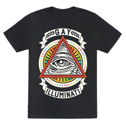 Gay Illuminati Unisex Triblend Tee