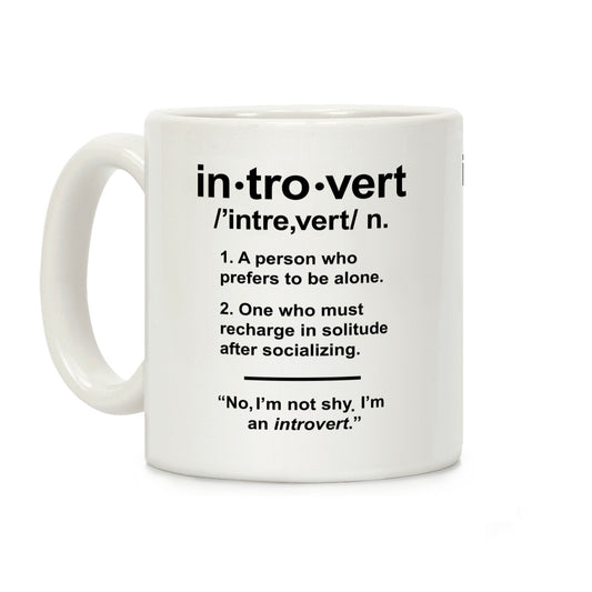 Introvert Definition Coffee Mug
