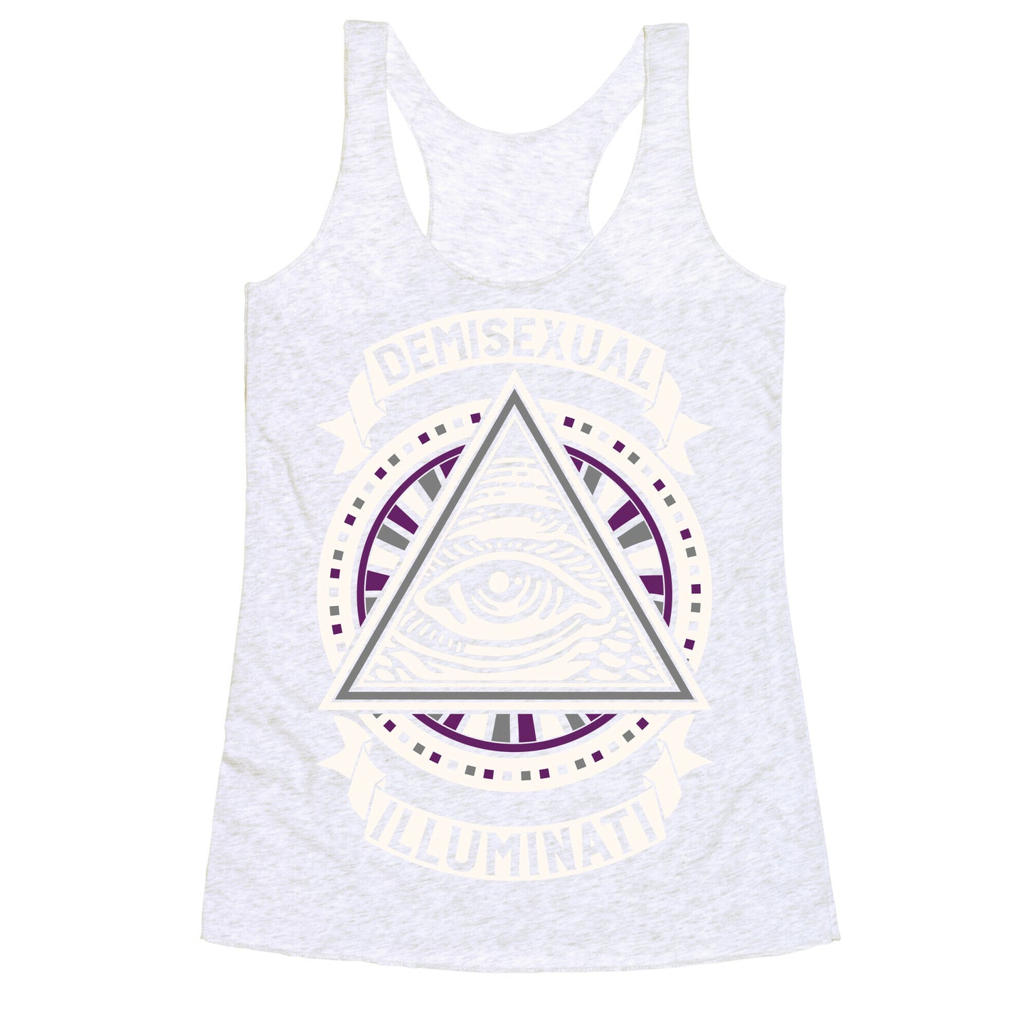 Demisexual Illuminati Racerback Tank