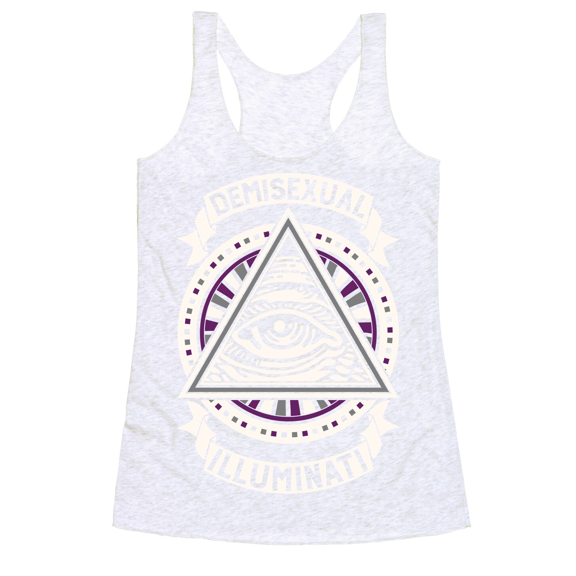 Demisexual Illuminati Racerback Tank