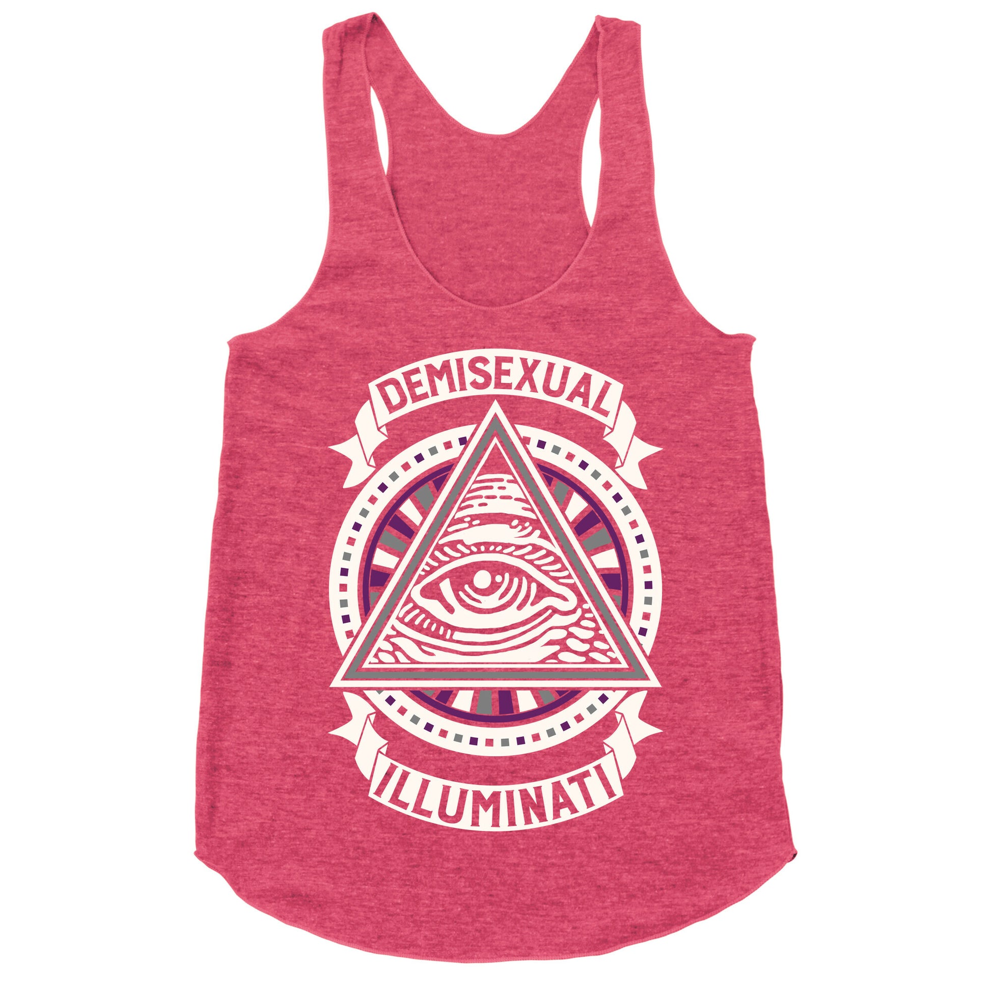 Demisexual Illuminati Racerback Tank