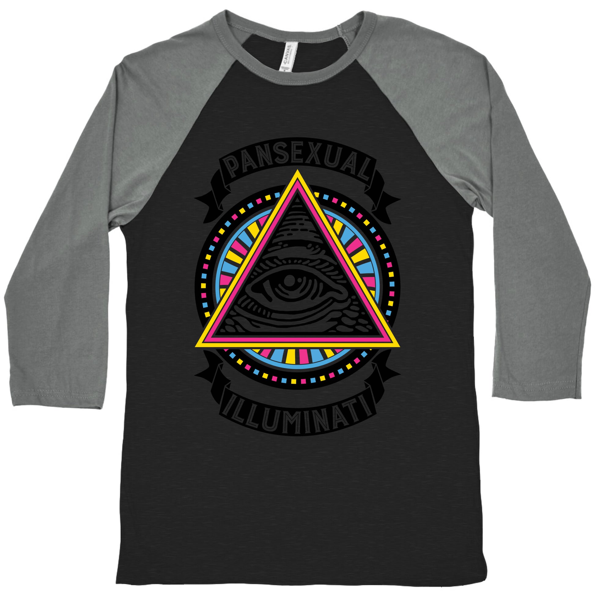 Pansexual Illuminati Baseball Tee
