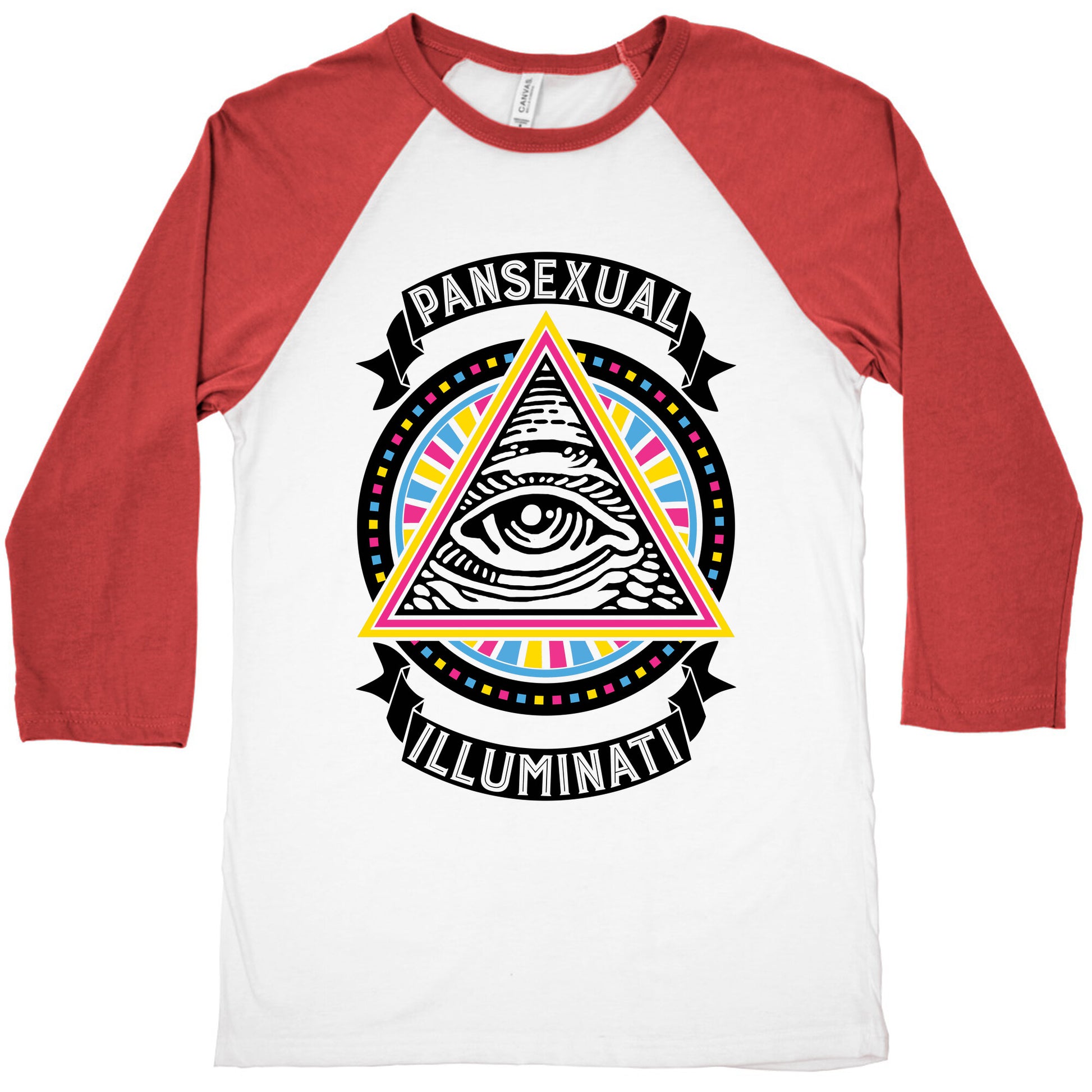 Pansexual Illuminati Baseball Tee