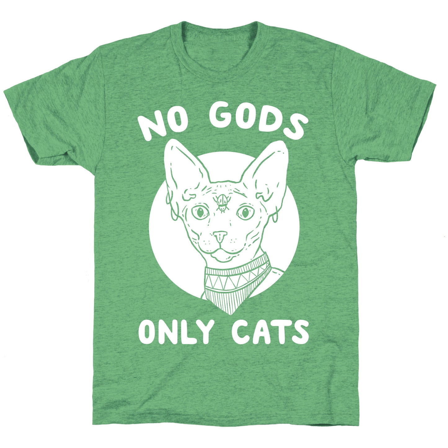 No Gods Only Cats Unisex Triblend Tee