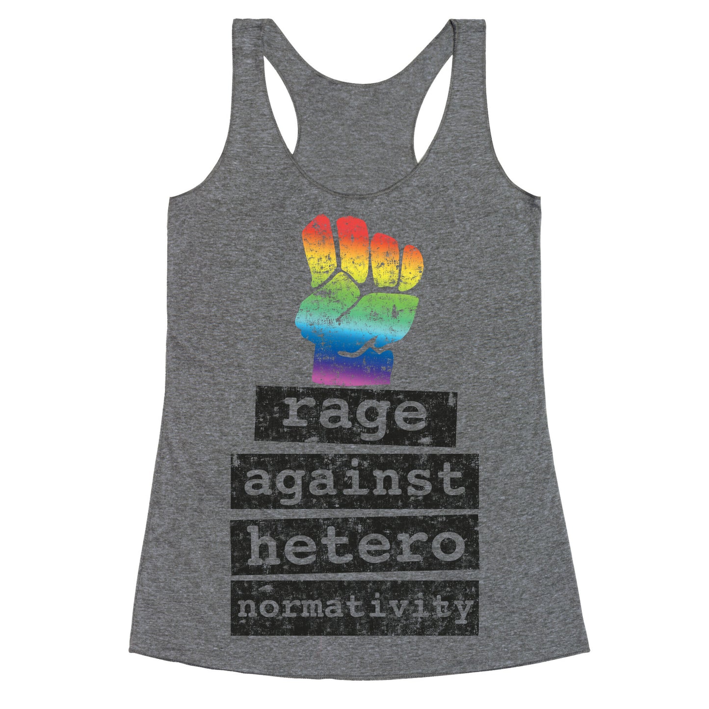Rage Against Heteronormativity Racerback Tank