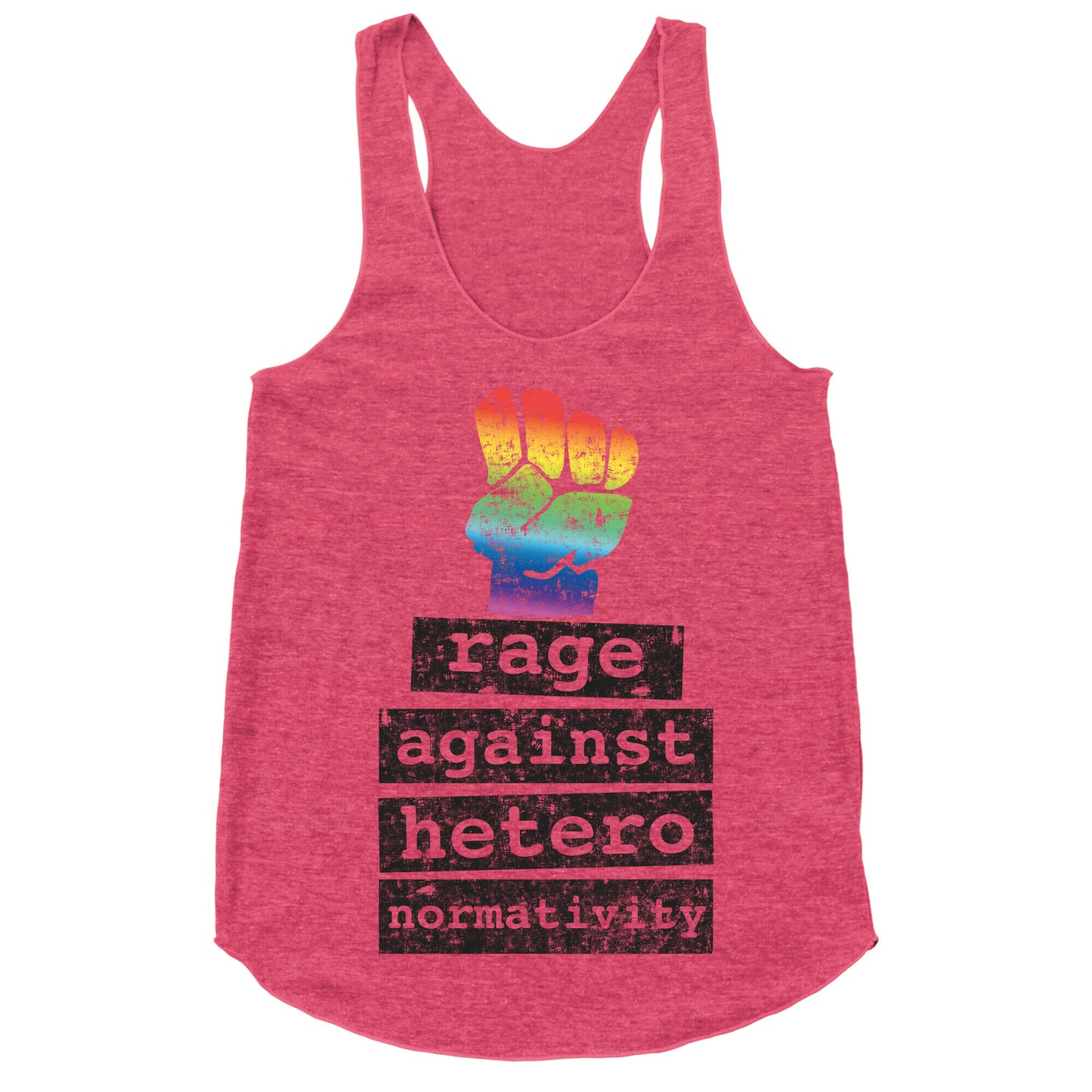 Rage Against Heteronormativity Racerback Tank