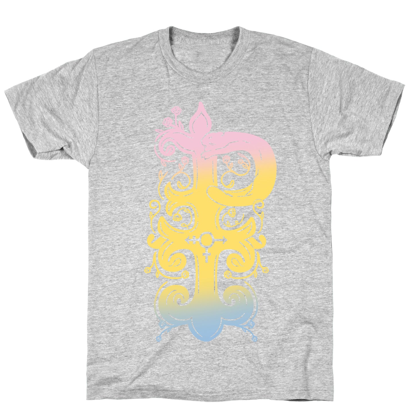 Pansexual Pride Monogram T-Shirt