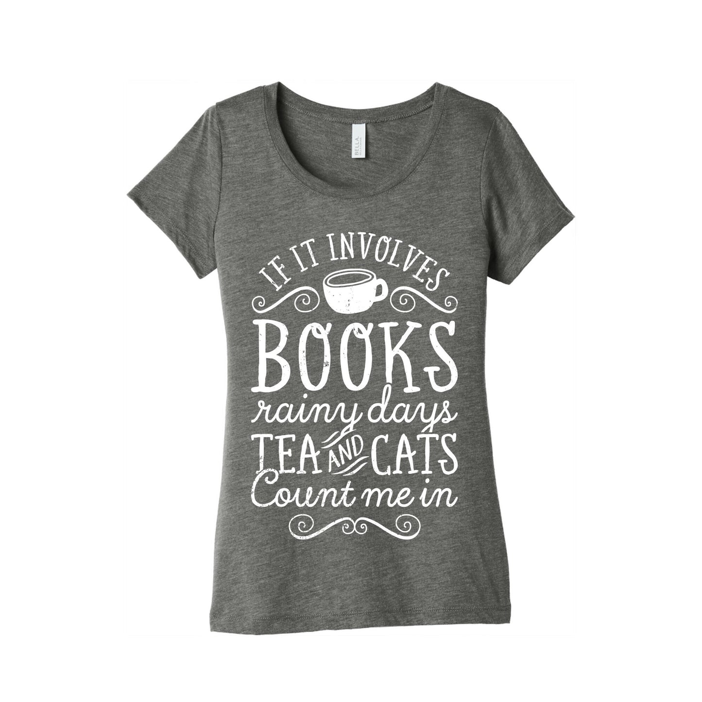 Books, Rainy Days, Tea, and Cats Women's Triblend Tee