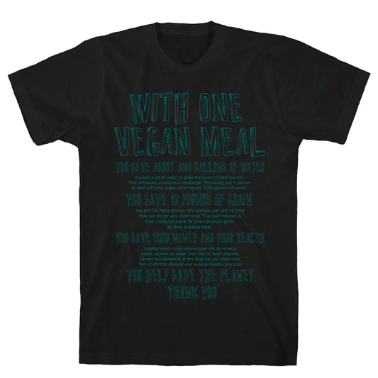With One Vegan Meal T-Shirt