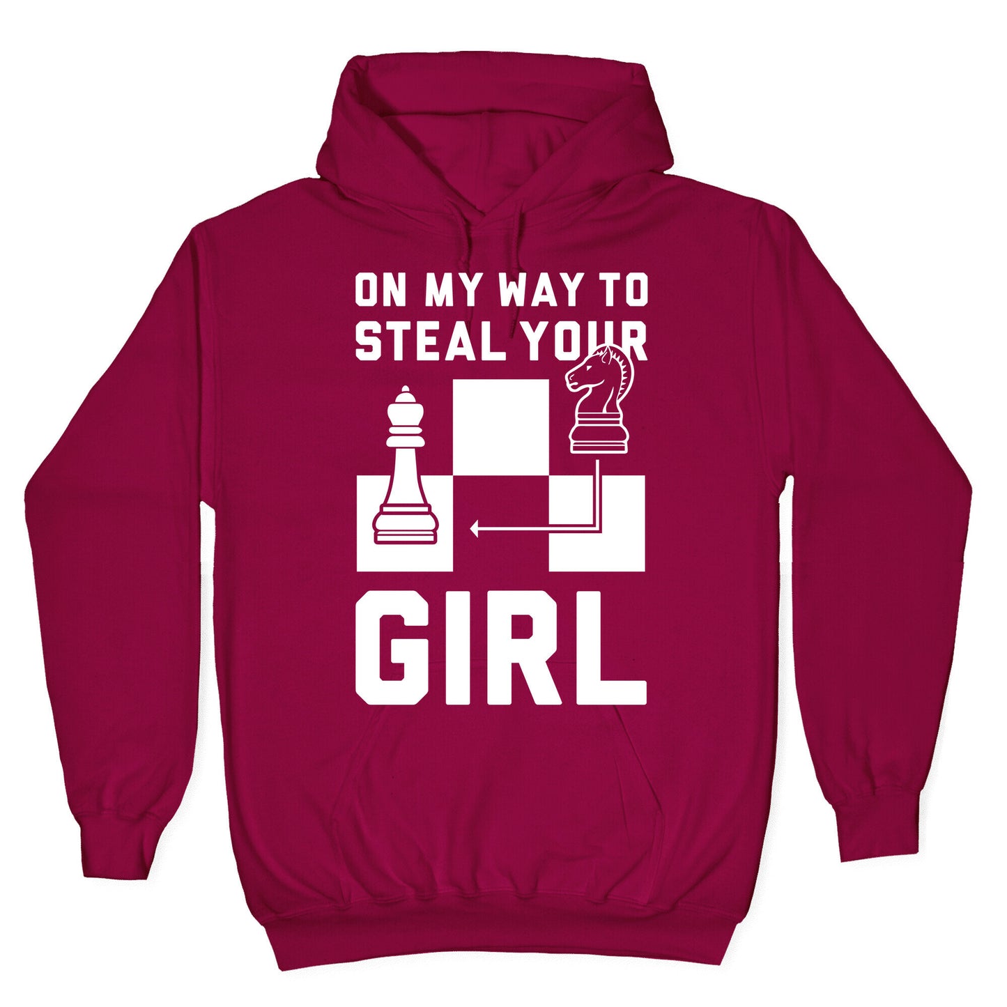 On My Way To Steal Your Girl Chess Hoodie