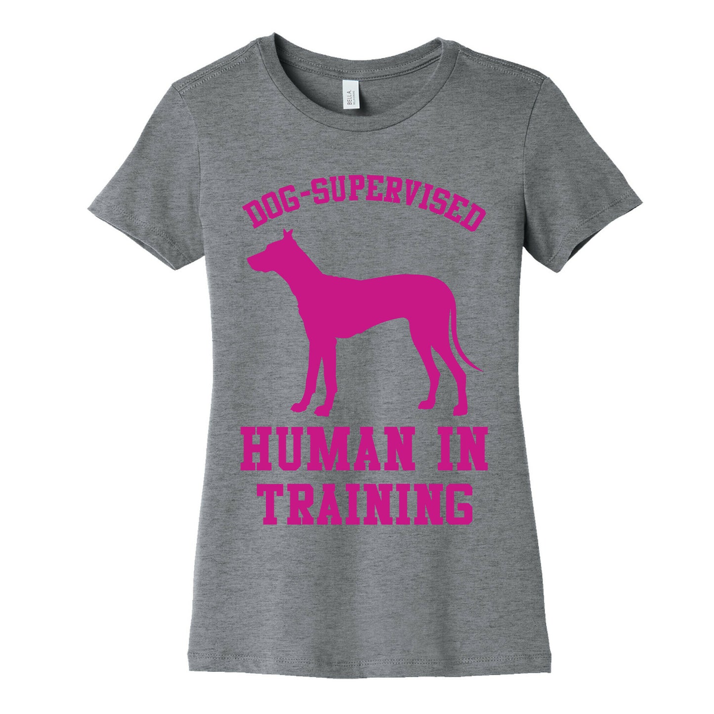 Dog Supervised Human in Training Women's Cotton Tee