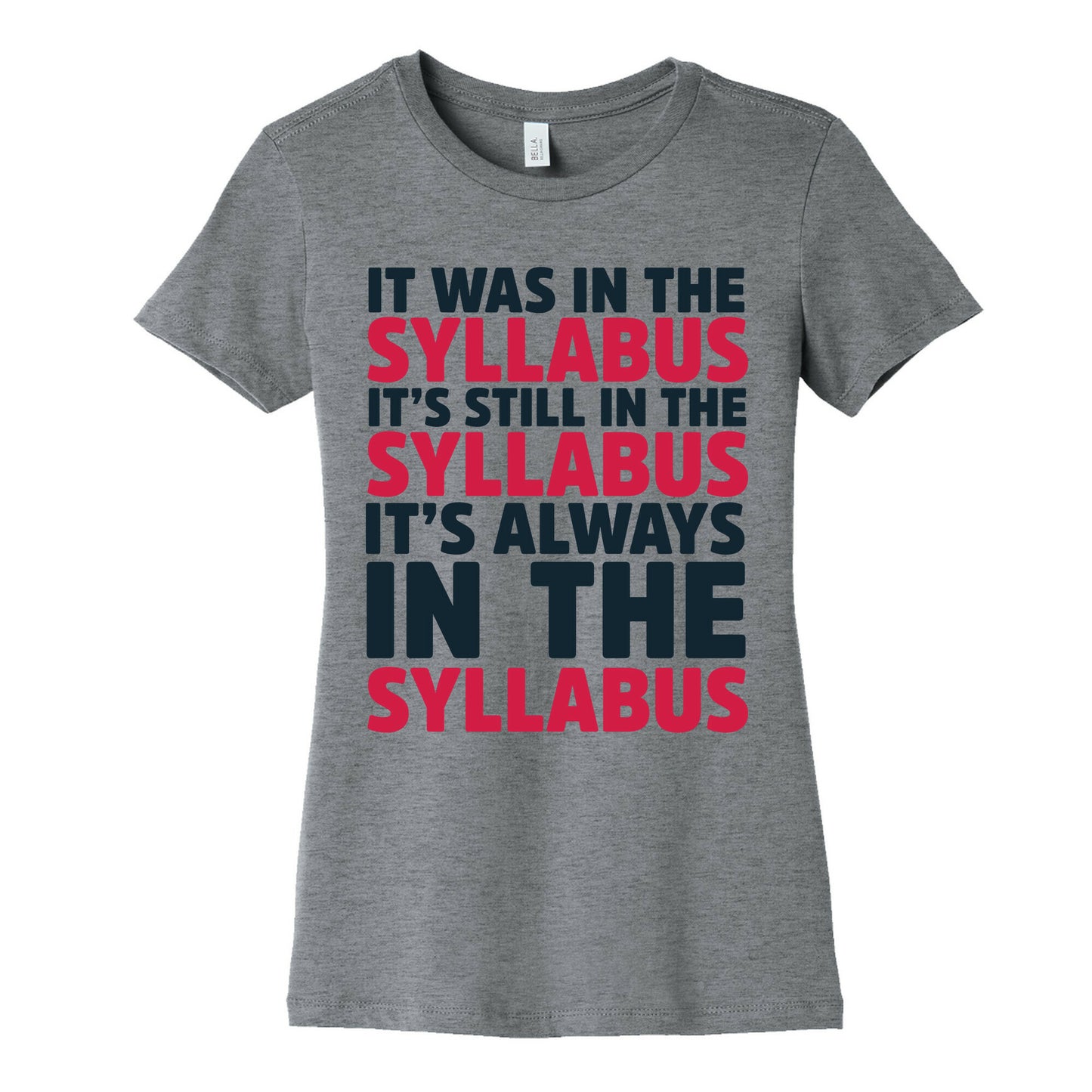 It Was in the Syllabus It's Still in the Syllabus It's ALWAYS in the Syllabus Women's Cotton Tee