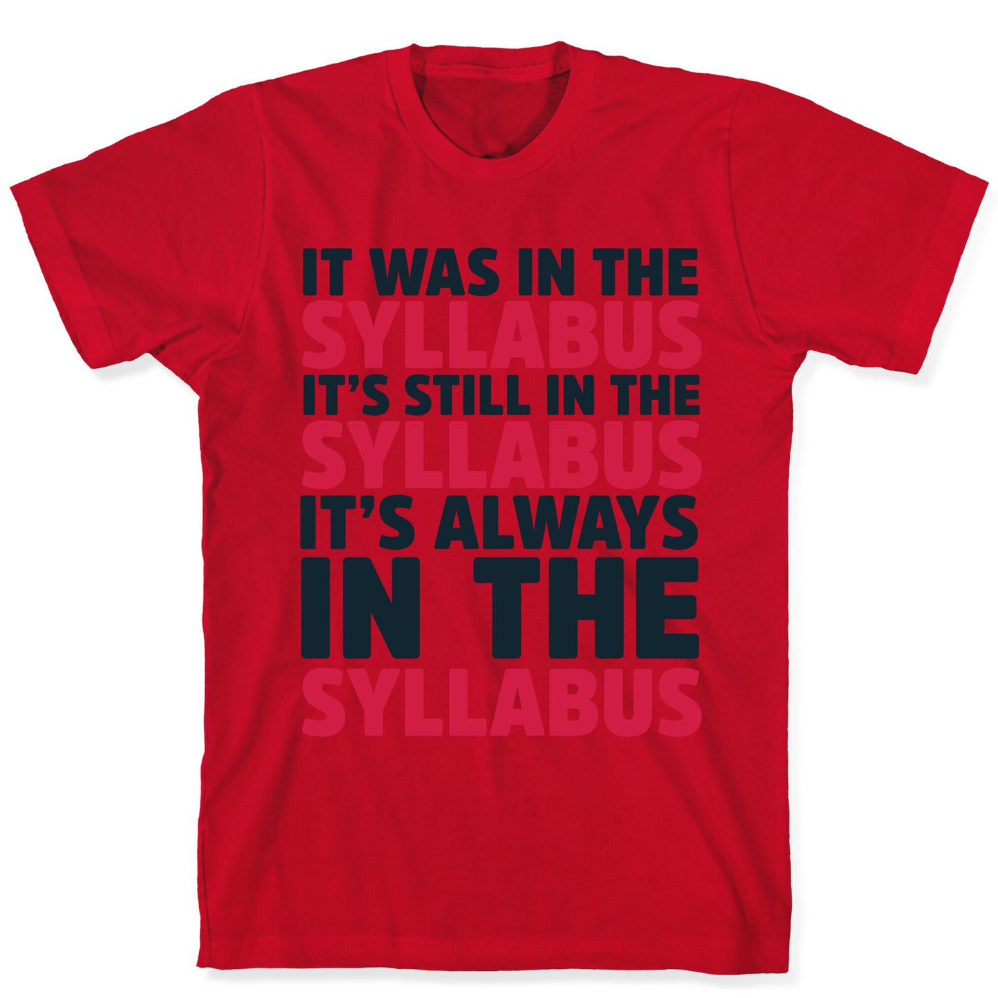 It Was in the Syllabus It's Still in the Syllabus It's ALWAYS in the Syllabus T-Shirt