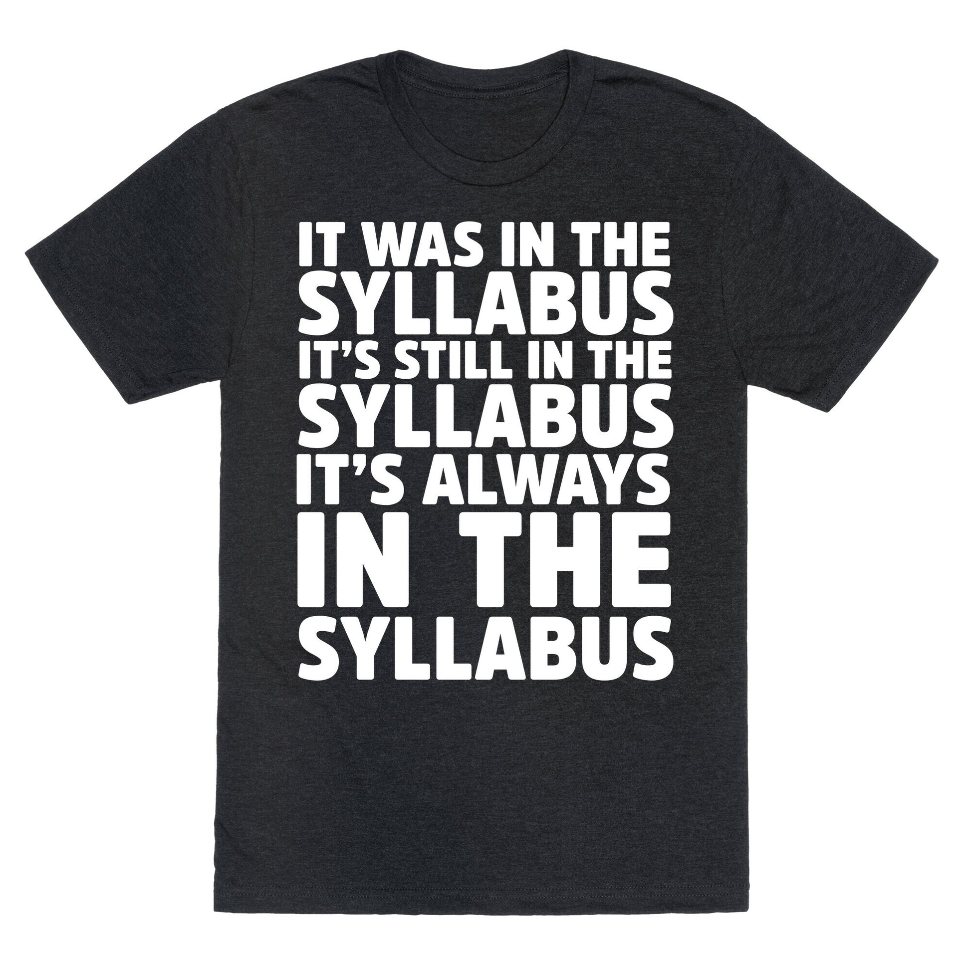 It Was in the Syllabus It's Still in the Syllabus It's ALWAYS in the Syllabus Unisex Triblend Tee