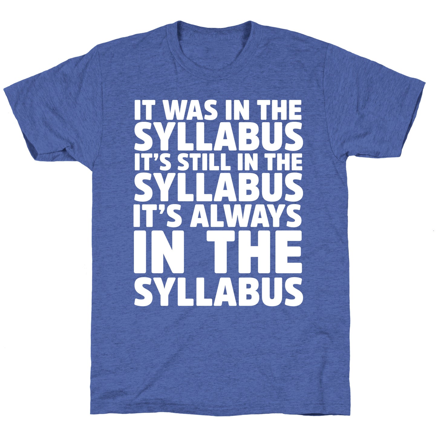 It Was in the Syllabus It's Still in the Syllabus It's ALWAYS in the Syllabus Unisex Triblend Tee