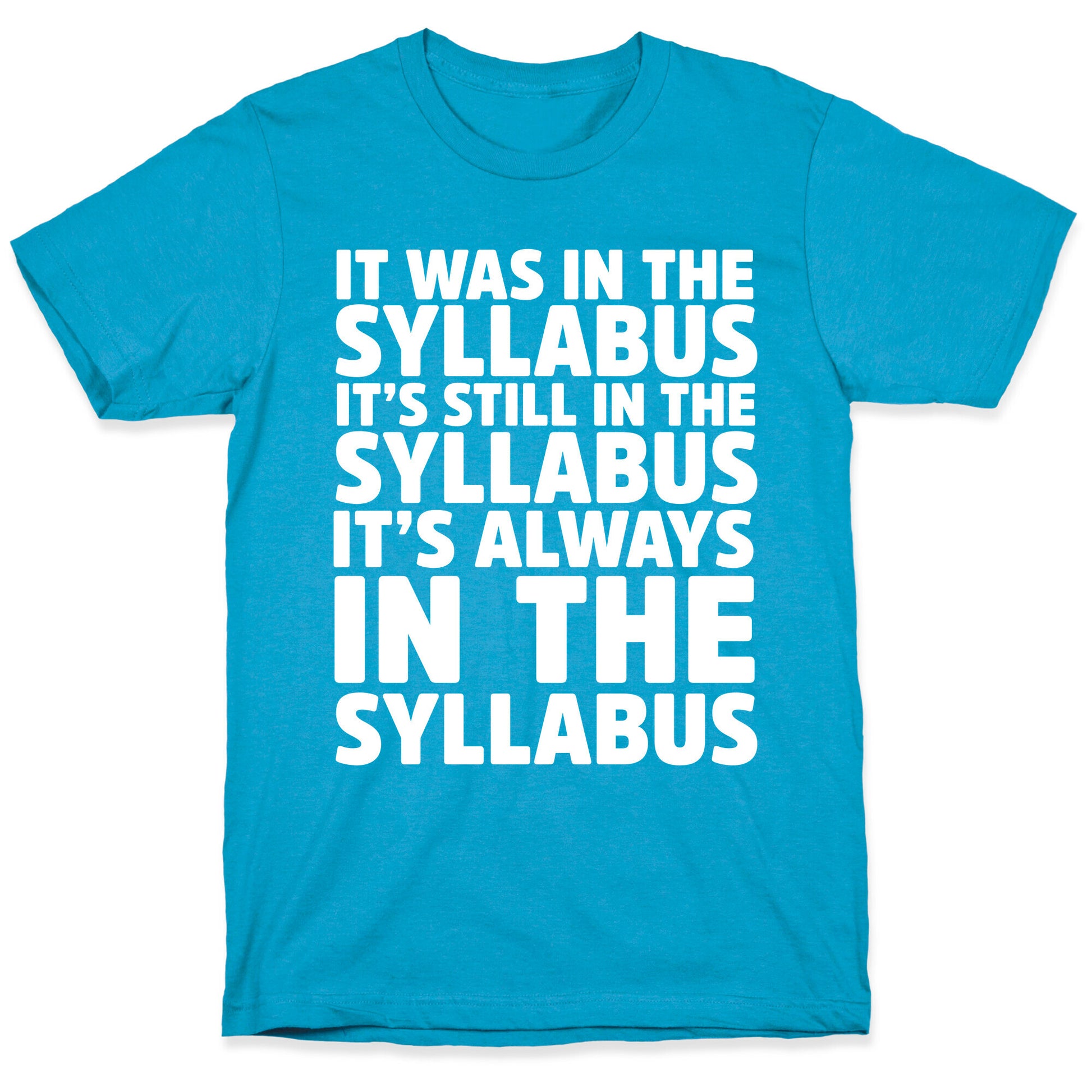 It Was in the Syllabus It's Still in the Syllabus It's ALWAYS in the Syllabus Unisex Triblend Tee
