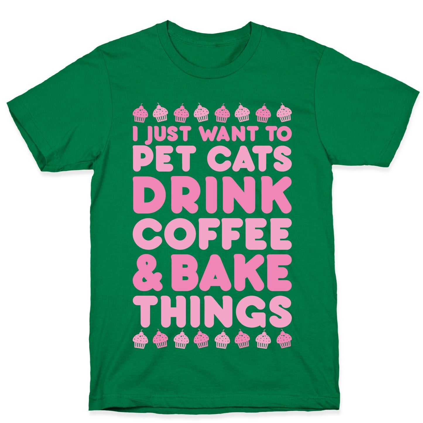 Pet Cats Drink Coffee Bake Things T-Shirt
