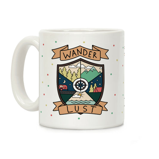 Wanderlust Crest Coffee Mug
