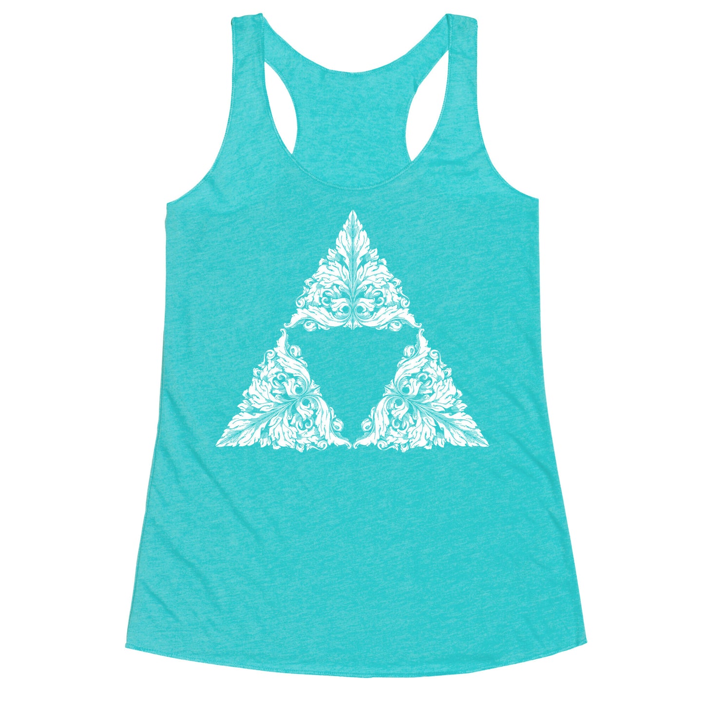 Floral Triforce Racerback Tank