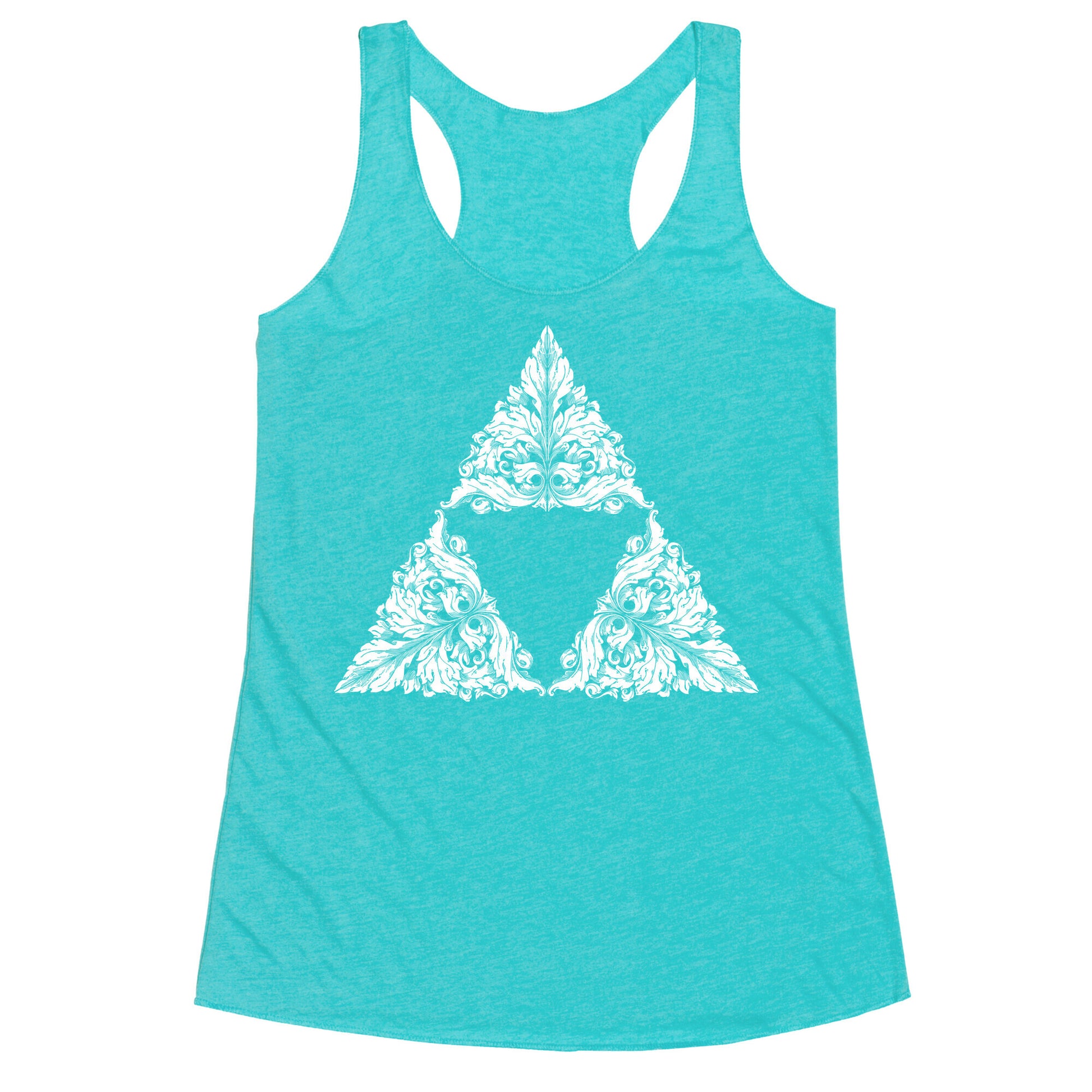Floral Triforce Racerback Tank